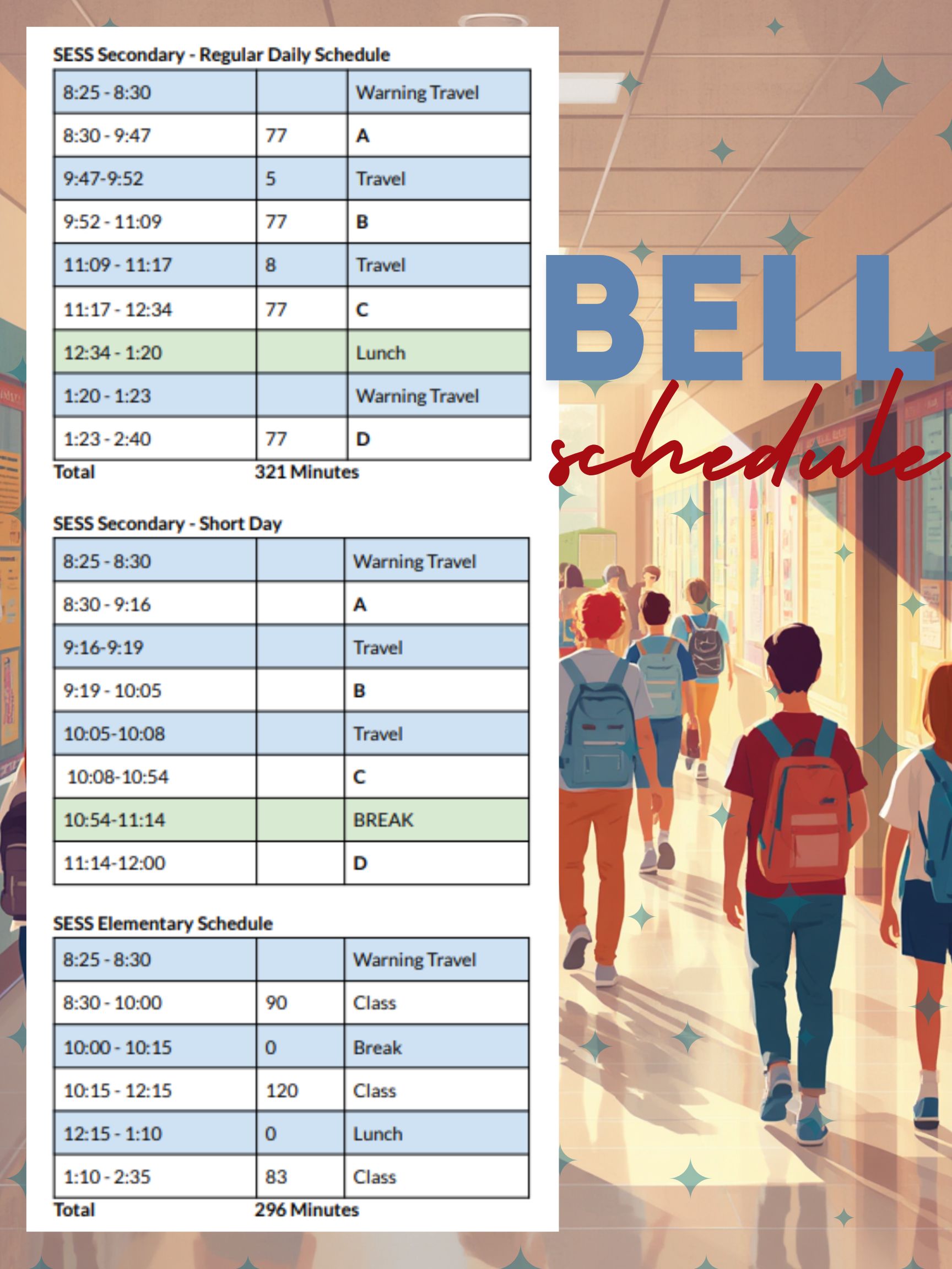Bell Schedule 2026